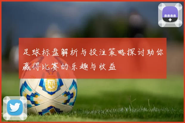 足球标盘解析与投注策略探讨助你赢得比赛的乐趣与收益